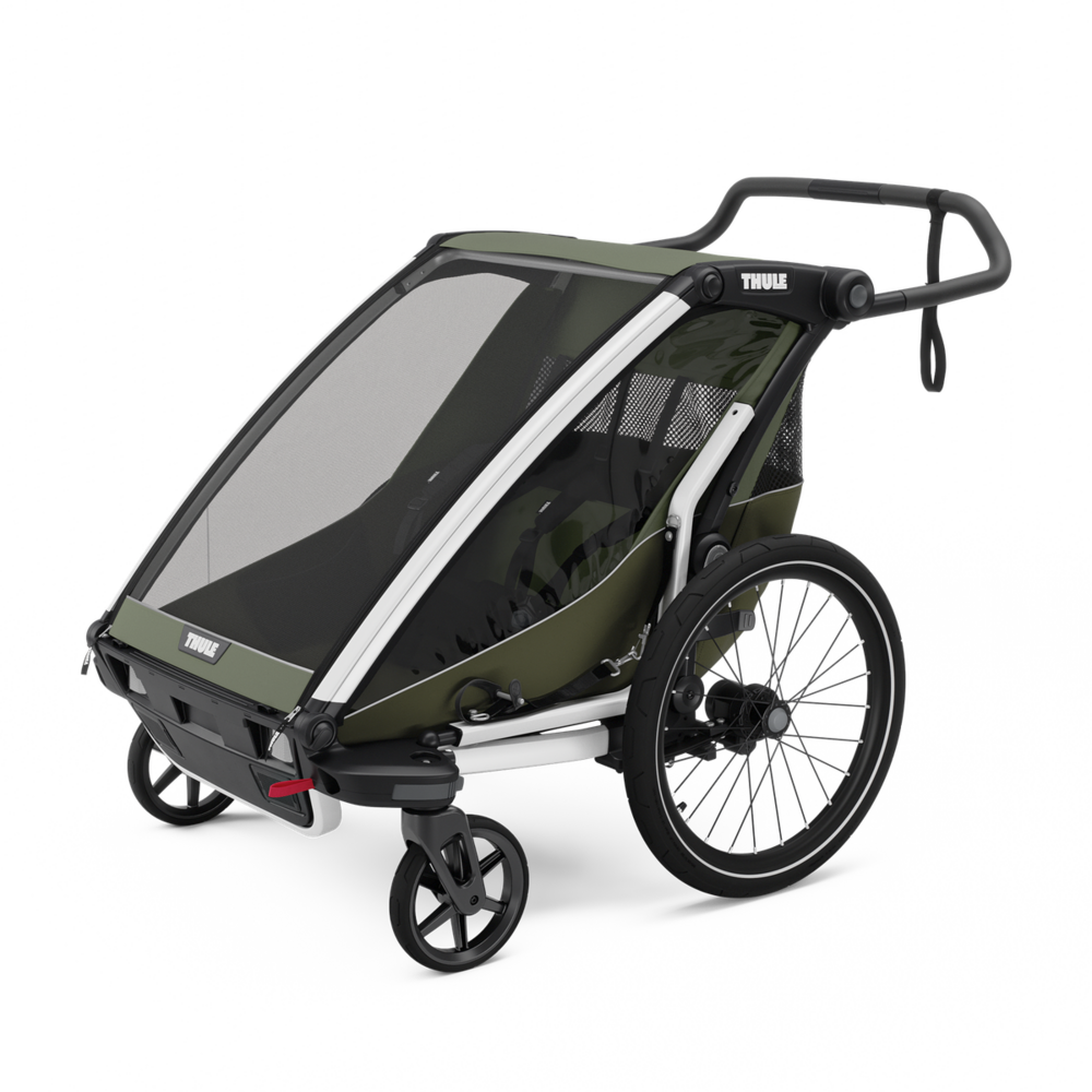 Fietskar Chariot Lite double Vintage Green