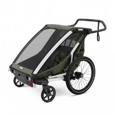 Fietskar Chariot Lite double Vintage Green