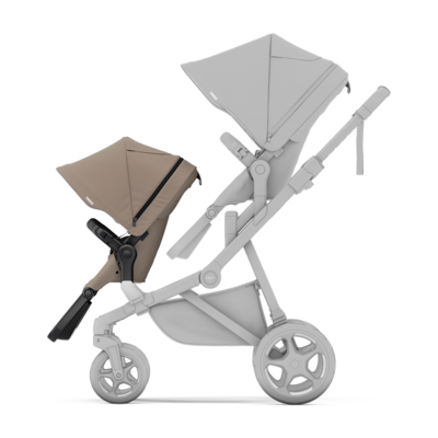 Sleek 2 sibling seat Tinted Taupe Sleek 2 sibling seat Tinted Taupe
