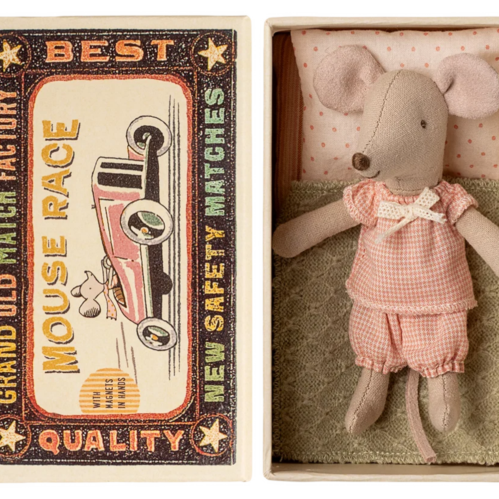 Little sister mouse in matchbox Little sister mouse in matchbox