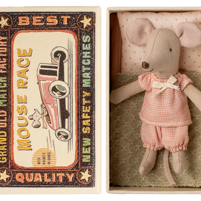 Little sister mouse in matchbox Little sister mouse in matchbox