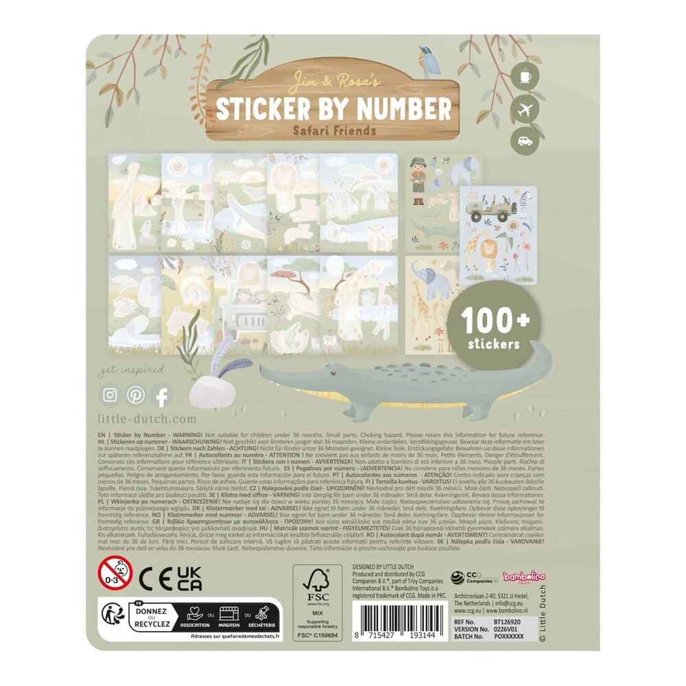 Stickerboek op nummer - Jim Stickerboek op nummer - Jim