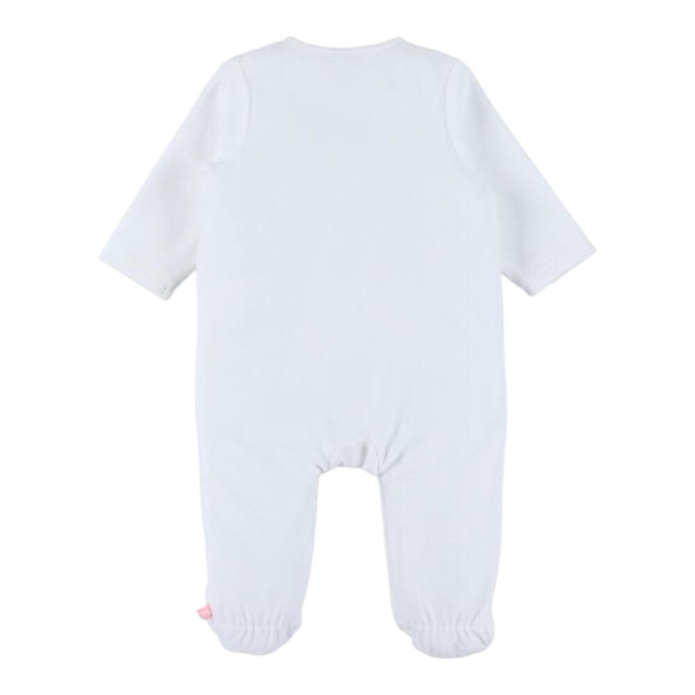 Witte velours pyjama met borduursel – Fluffy Witte velours pyjama met borduursel – Fluffy