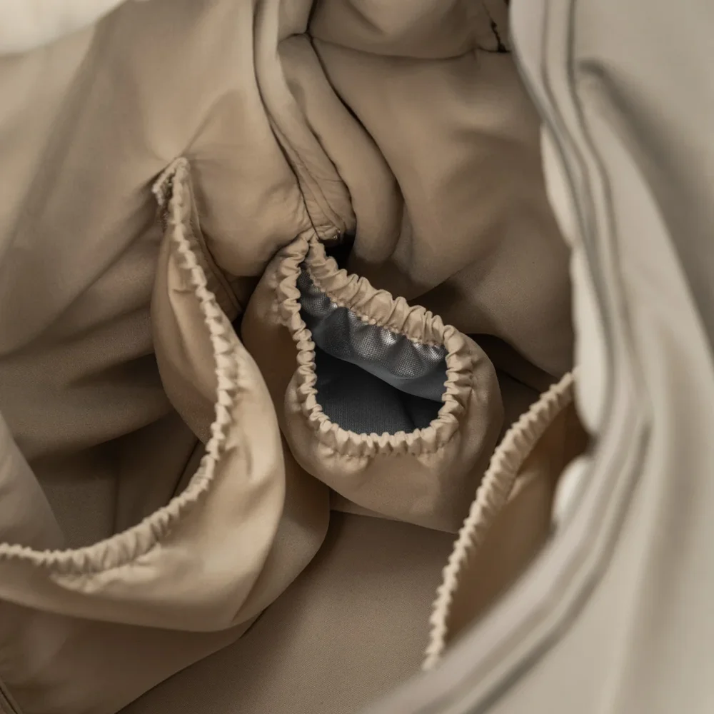 Quilted verzorgingstas Taupe
