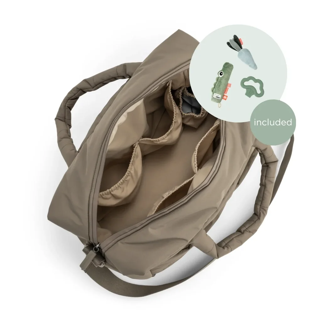 Quilted verzorgingstas Taupe
