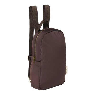Puffy Mini Backpack Brown Puffy Mini Backpack Brown