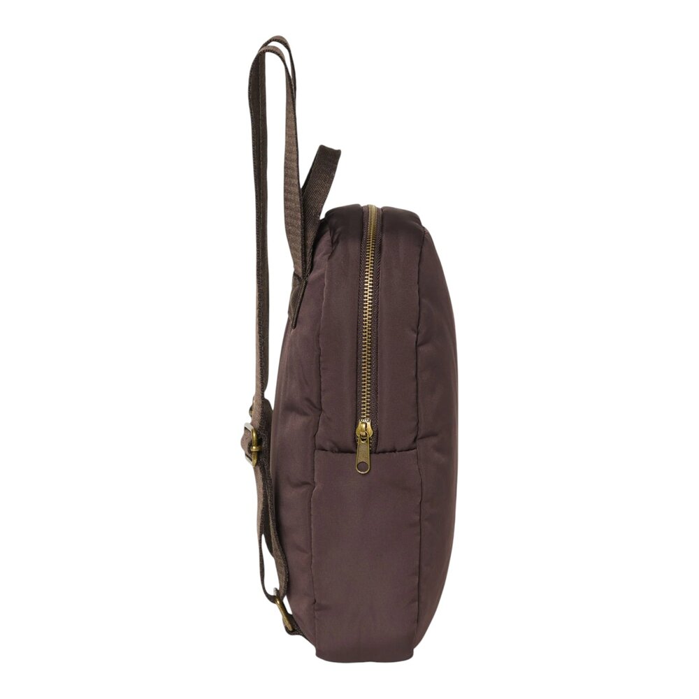 Puffy Mini Backpack Brown Puffy Mini Backpack Brown