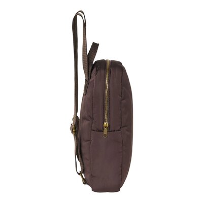 Puffy Mini Backpack Brown Puffy Mini Backpack Brown