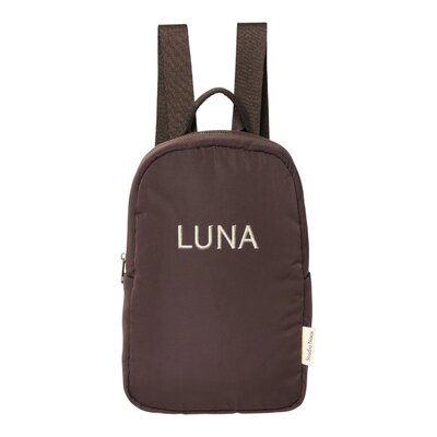 Puffy Mini Backpack Brown Puffy Mini Backpack Brown