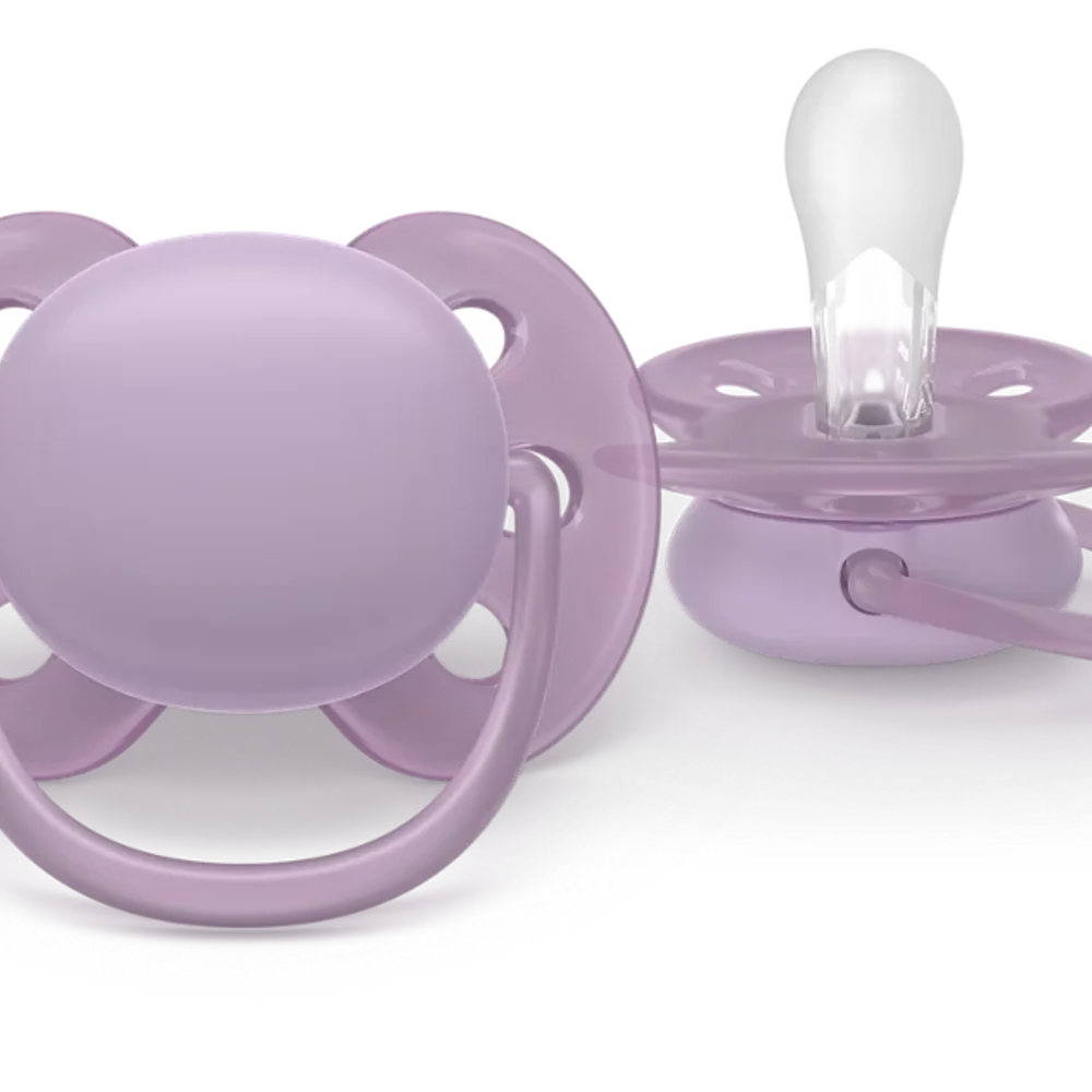 Fopspeen +0m Soft Roze/lila