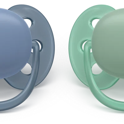 Fopspeen +0m Soft Blauw/groen Fopspeen +0m Soft Blauw/groen