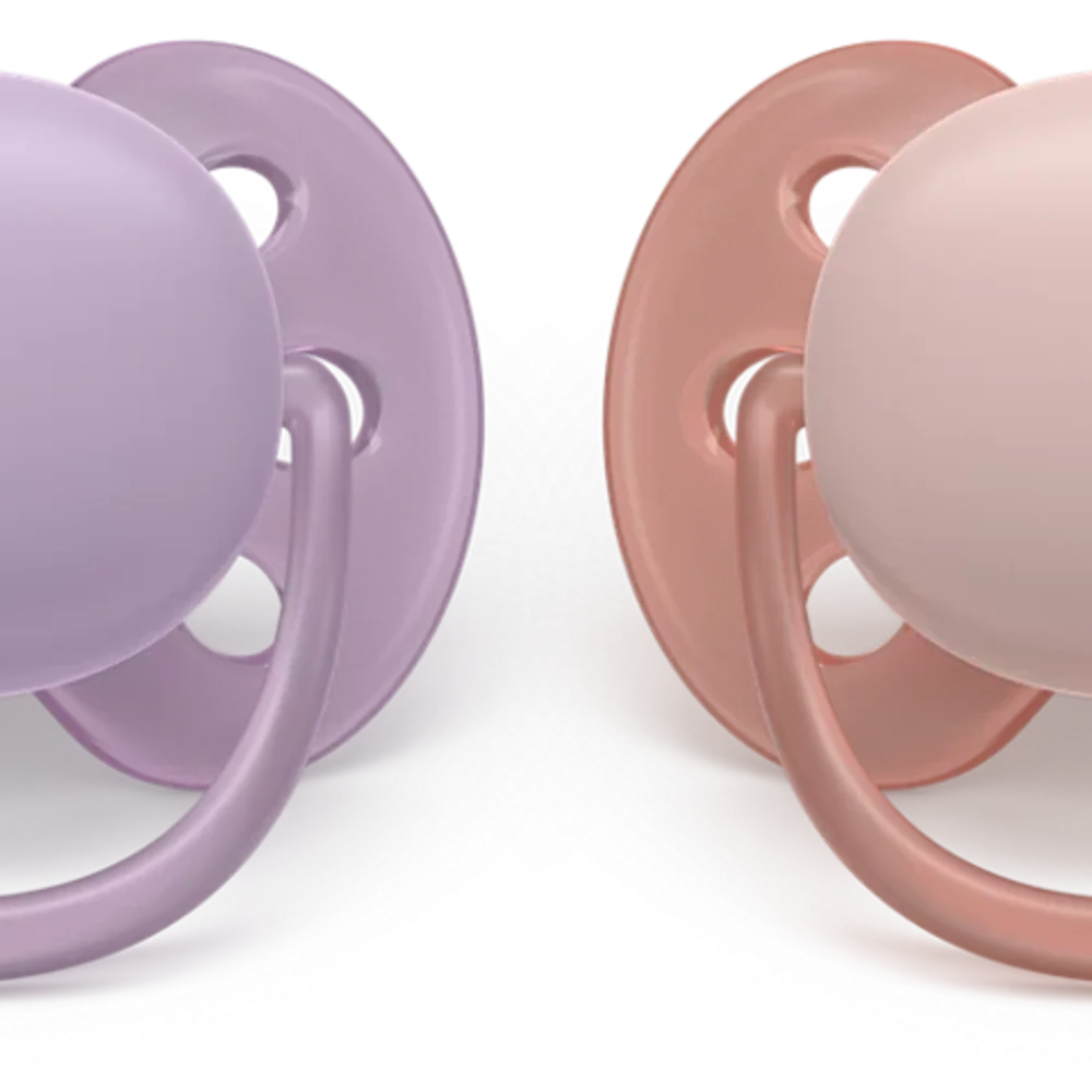 Fopspeen +0m Soft Roze/lila