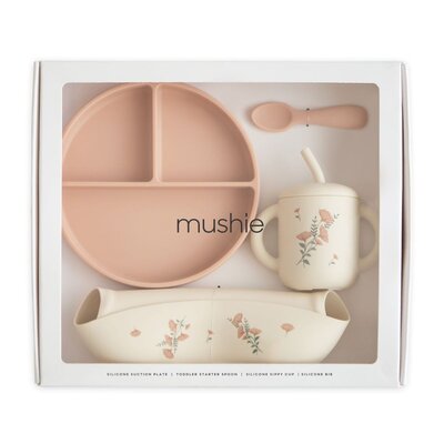 Giftbox - Peuter eetset Pink Flowers Giftbox - Peuter eetset Pink Flowers