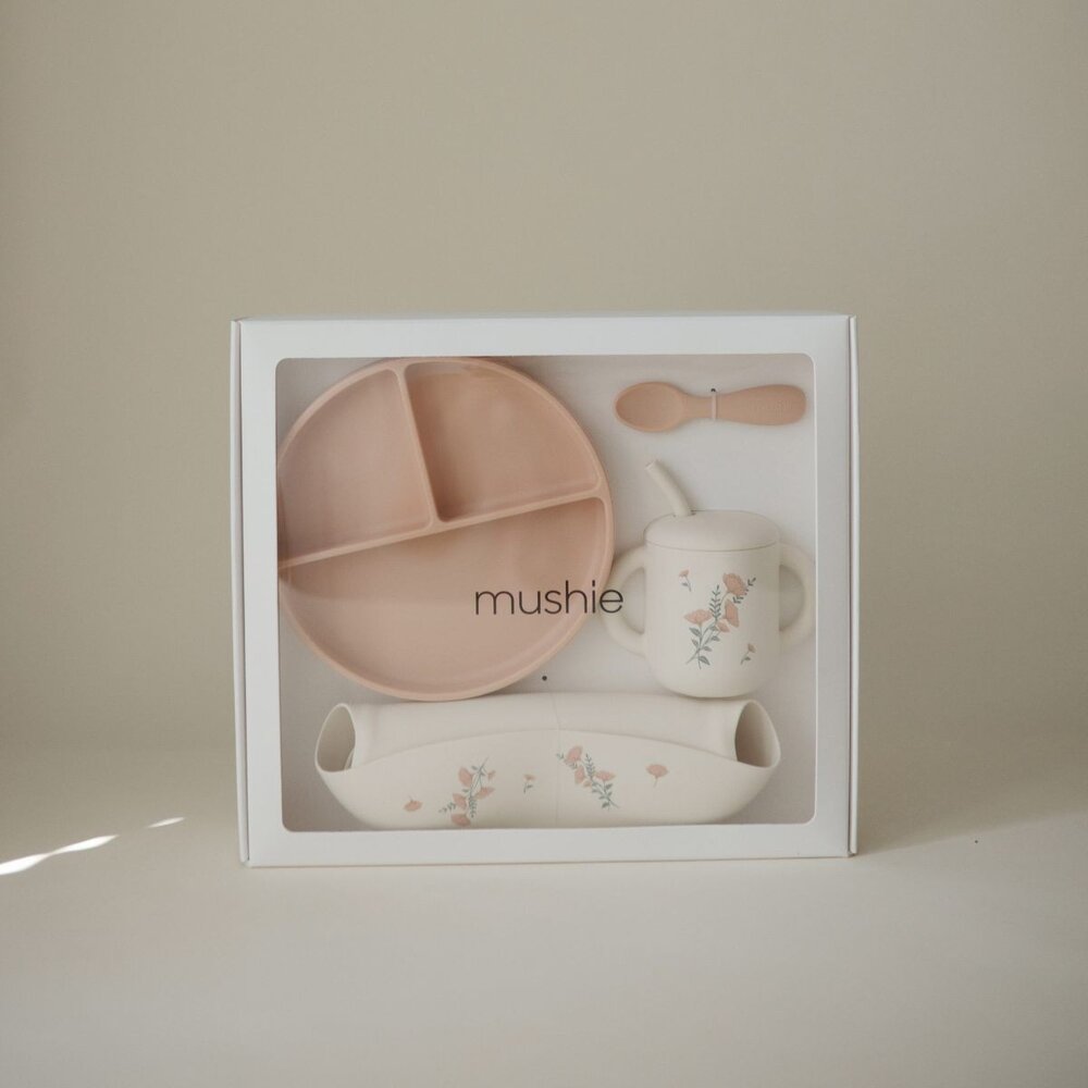 Giftbox - Peuter eetset Pink Flowers Giftbox - Peuter eetset Pink Flowers