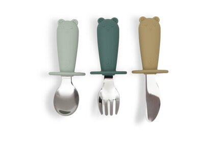 Bestekset Siliconen - Jade Shades Bestekset Siliconen - Jade Shades