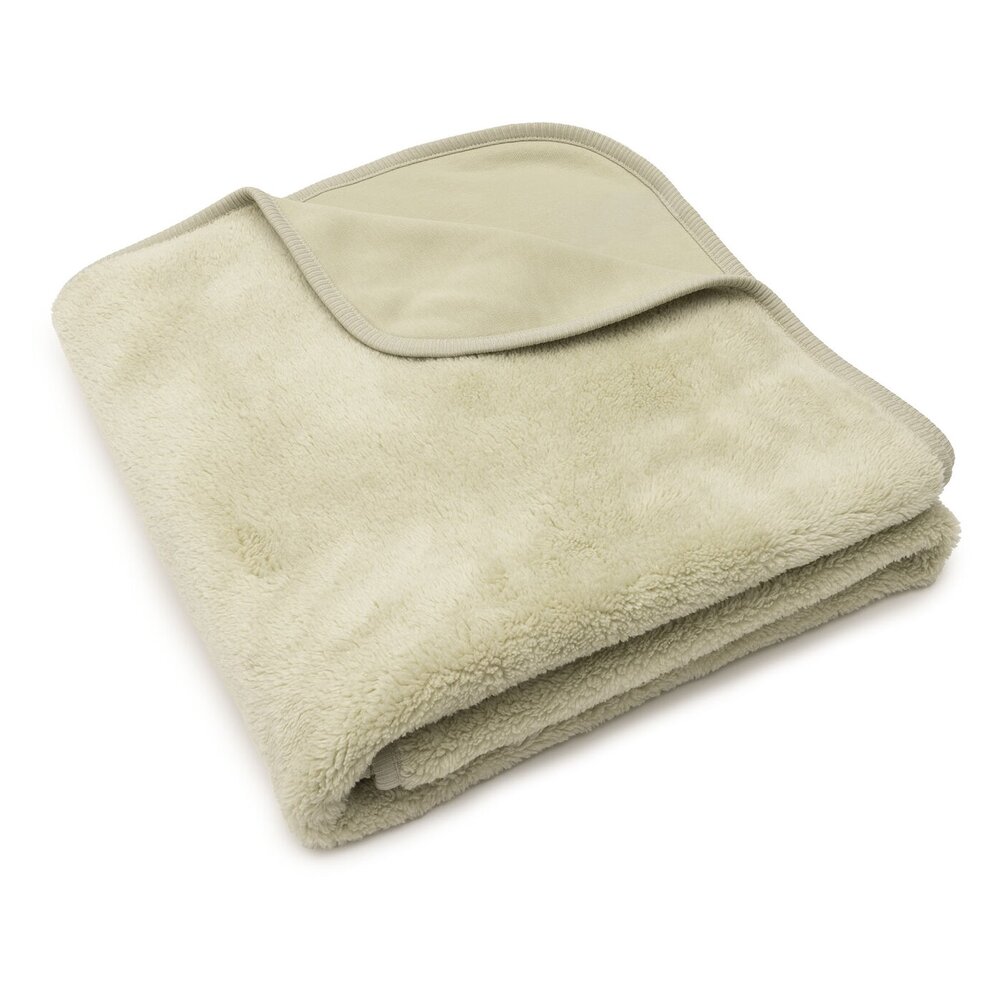 Deken Ledikant 100x150cm Basic Sherpa/Jersey Soft Matcha Deken Ledikant 100x150cm Basic Sherpa/Jersey Soft Matcha