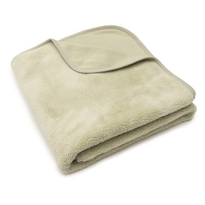 Deken Ledikant 100x150cm Basic Sherpa/Jersey Soft Matcha Deken Ledikant 100x150cm Basic Sherpa/Jersey Soft Matcha