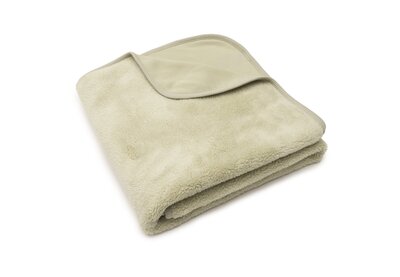 Deken Ledikant 100x150cm Basic Sherpa/Jersey Soft Matcha Deken Ledikant 100x150cm Basic Sherpa/Jersey Soft Matcha