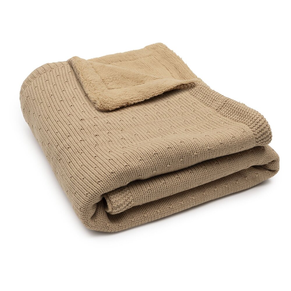 Deken Ledikant 100x150cm Sprinkle Knit Hazel/Fluffy