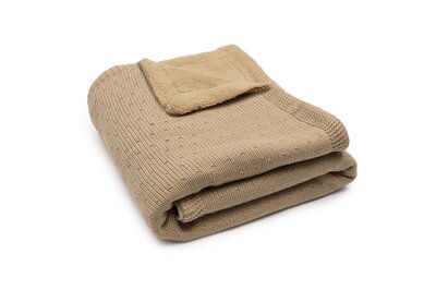 Deken Ledikant 100x150cm Sprinkle Knit Hazel/Fluffy Deken Ledikant 100x150cm Sprinkle Knit Hazel/Fluffy
