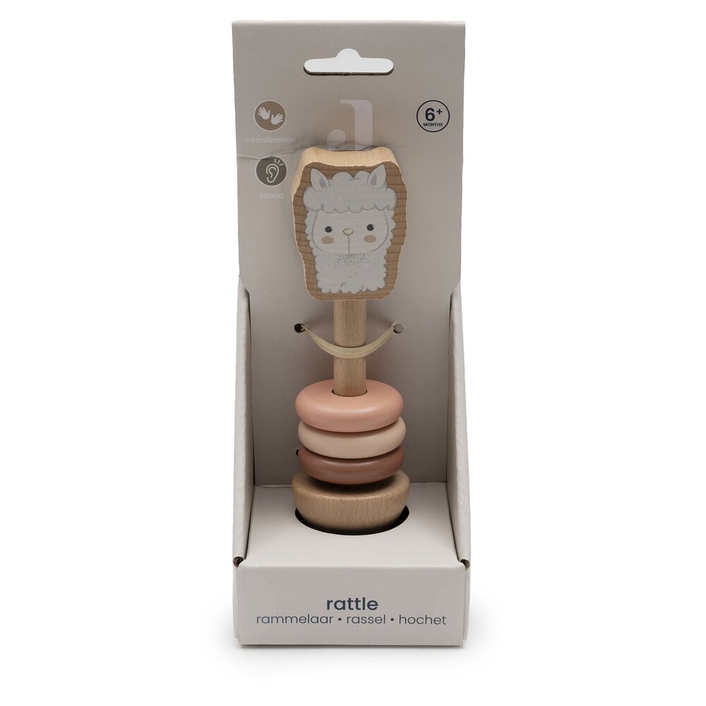 Houten Rammelaar Alpaca Paco