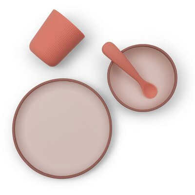 Kinderserviesset Siliconen Blush Shades