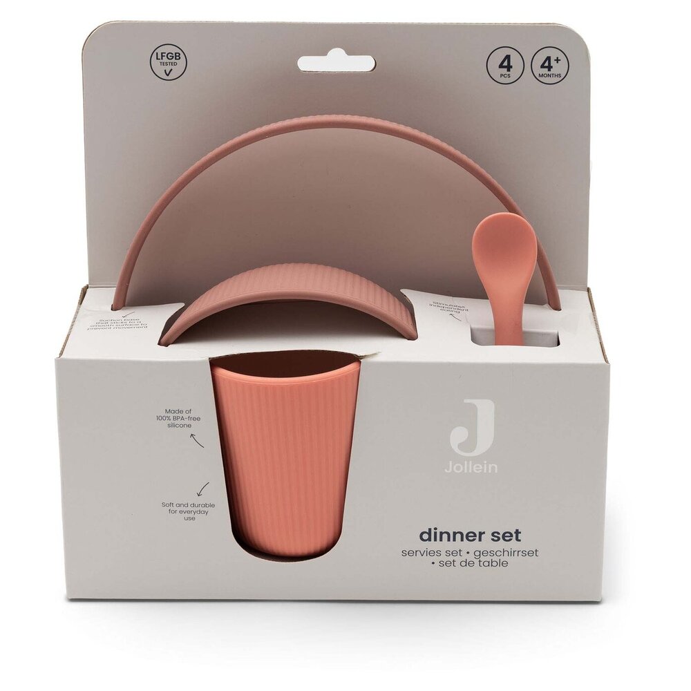 Kinderserviesset Siliconen Blush Shades