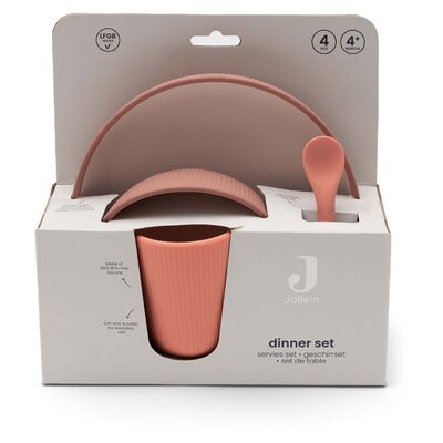 Kinderserviesset Siliconen Blush Shades