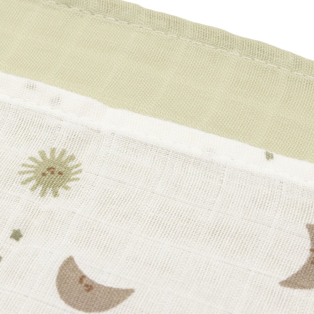 Hydrofiele Doek Small 70x70cm - 3 stuks Over the Moon Hydrofiele Doek Small 70x70cm - 3 stuks Over the Moon