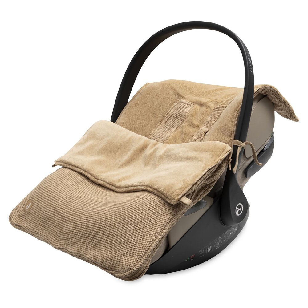 Voetenzak groep 0+ 3/5 punts gordel Basic Knit Hazel