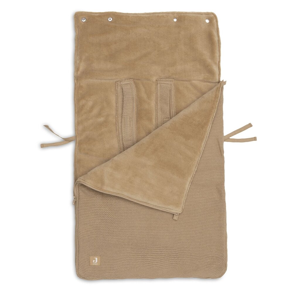 Voetenzak groep 0+ 3/5 punts gordel Basic Knit Hazel