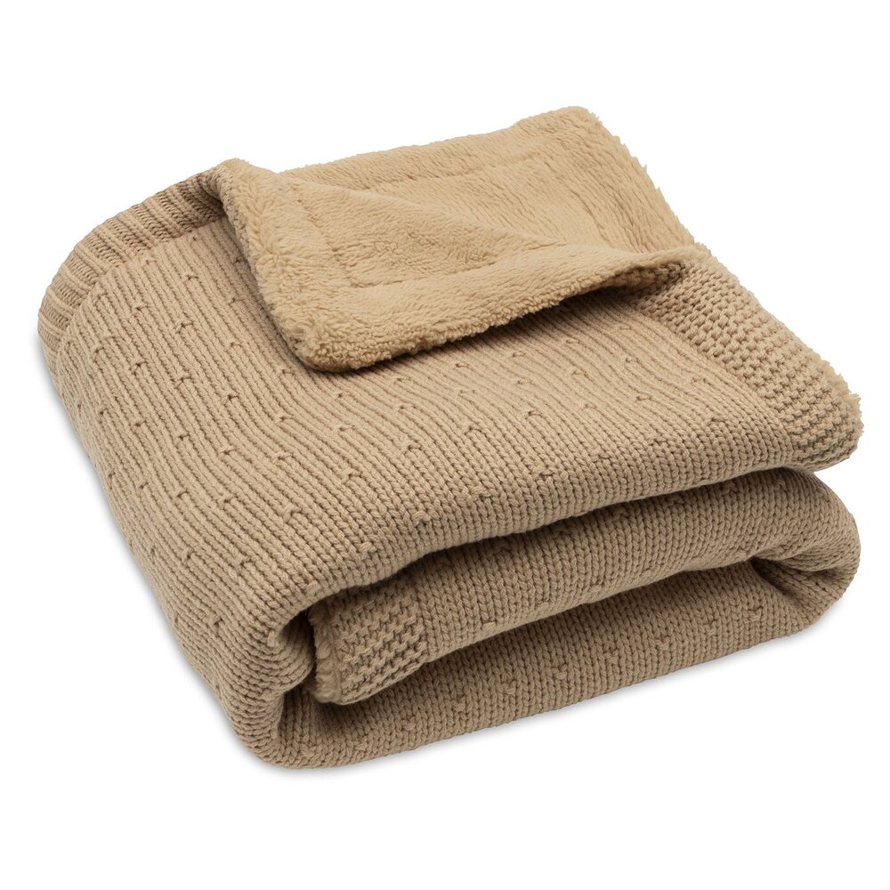 Deken Wieg 75x100cm Sprinkle Knit Hazel/Fluffy