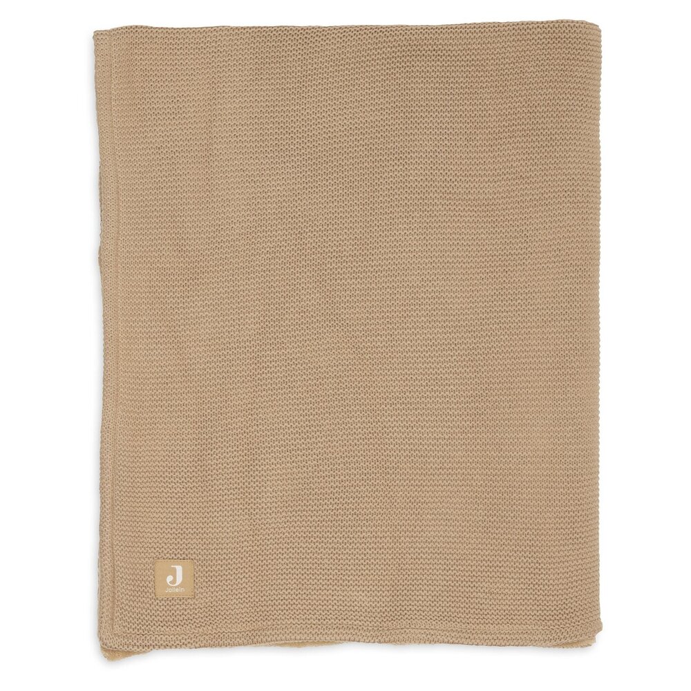 Deken Ledikant 100x150cm Basic Knit Hazel/Fleece