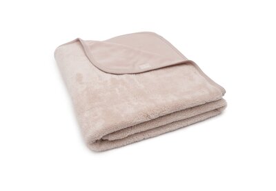Deken Ledikant 100x150cm Basic Sherpa/Jersey Silk Rose Deken Ledikant 100x150cm Basic Sherpa/Jersey Silk Rose