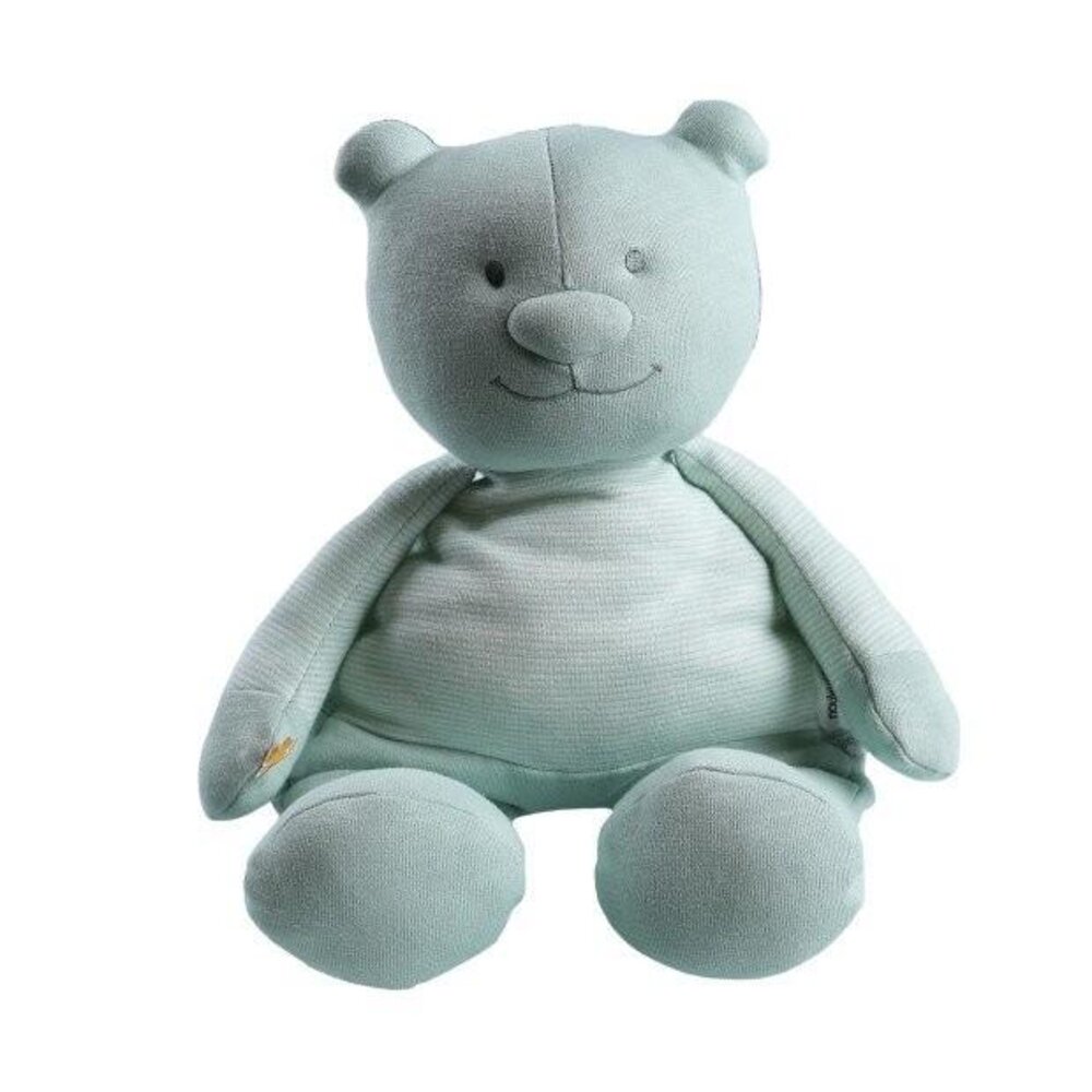 Paco, Nouky & Lola - nouky mint peluche medium 40cm coton bio munt groen