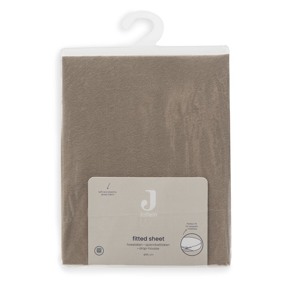Hoeslaken Boxmatras Jersey Ø95cm Milky Coffee Hoeslaken Boxmatras Jersey Ø95cm Milky Coffee