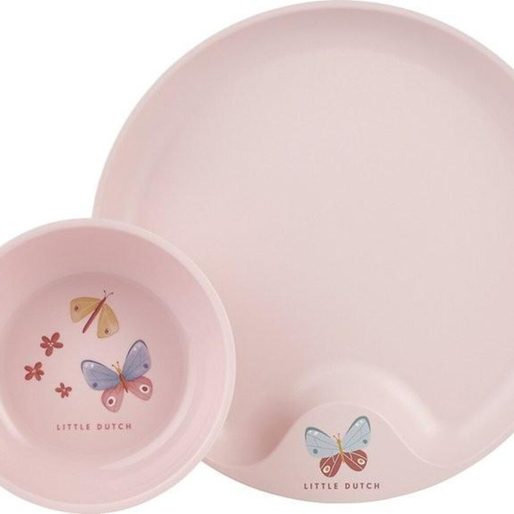 Set kinderservies mio 6-delig Flowers & butterflies