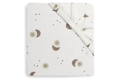 Hoeslaken Jersey 40/50x80/90cm Over the Moon Hoeslaken Jersey 40/50x80/90cm Over the Moon