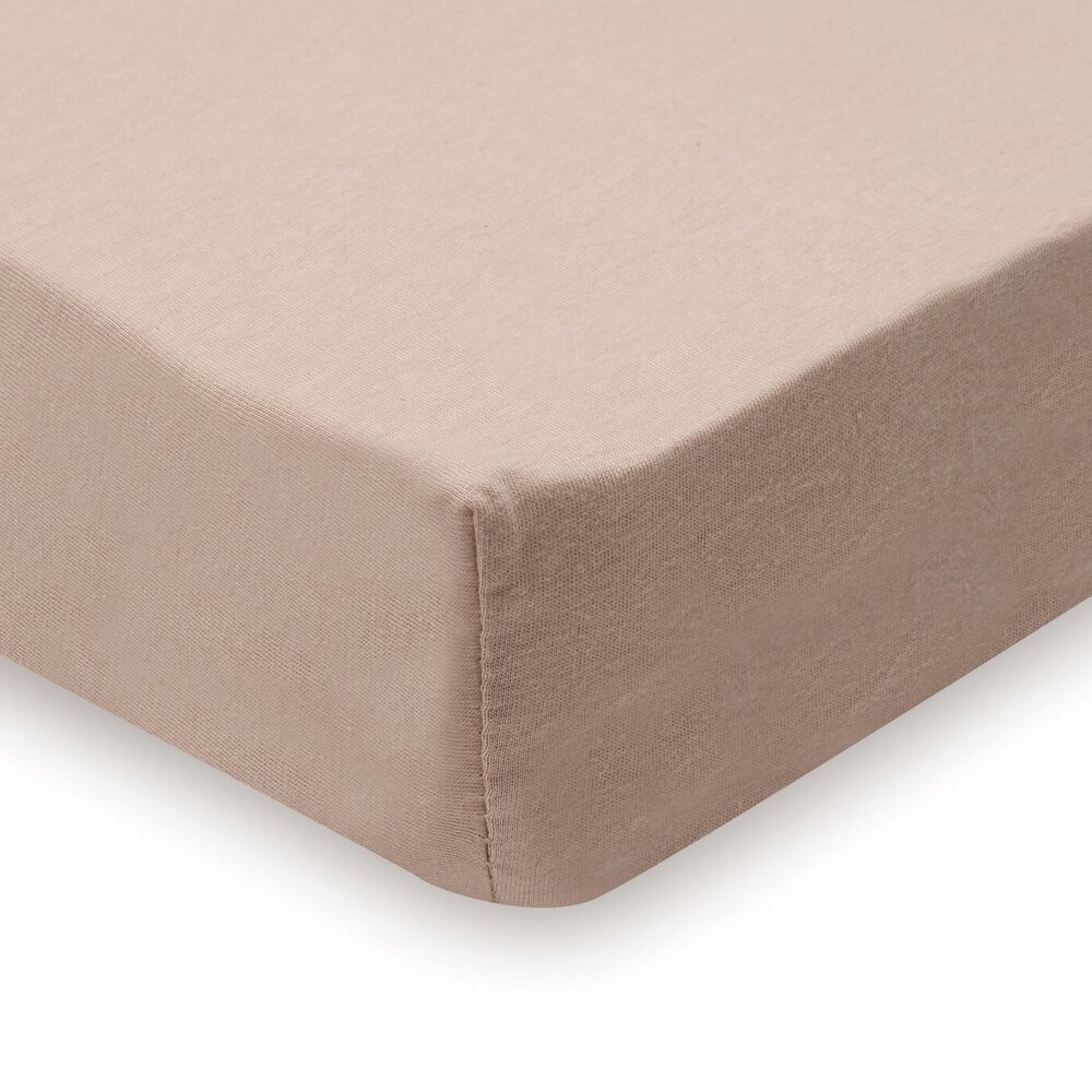 Hoeslaken Jersey 60x120cm Light Terra/Oatmeal Hoeslaken Jersey 60x120cm Light Terra/Oatmeal