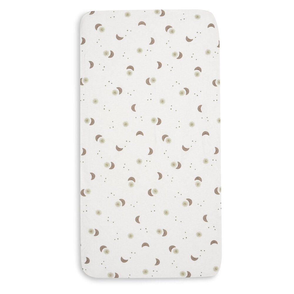 Hoeslaken Jersey 70/75x140/150cm Over the Moon Hoeslaken Jersey 70/75x140/150cm Over the Moon