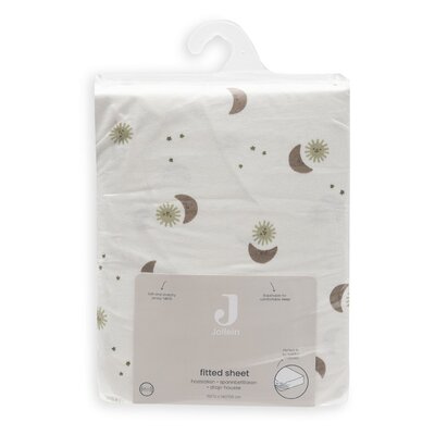 Hoeslaken Jersey 70/75x140/150cm Over the Moon Hoeslaken Jersey 70/75x140/150cm Over the Moon