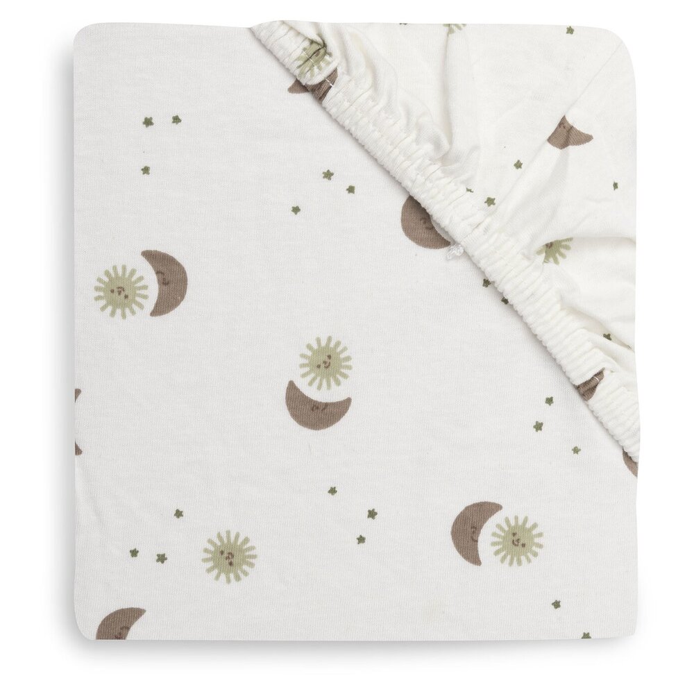 Hoeslaken Jersey 70/75x140/150cm Over the Moon Hoeslaken Jersey 70/75x140/150cm Over the Moon