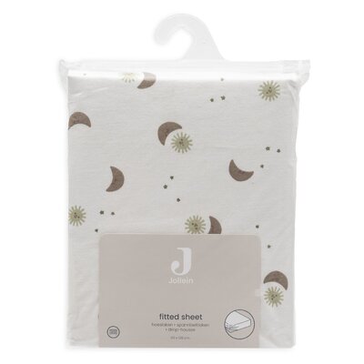 Hoeslaken Jersey 60x120cm Over the Moon Hoeslaken Jersey 60x120cm Over the Moon