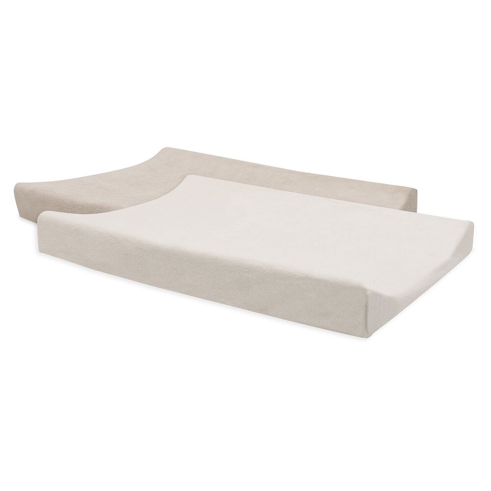 Aankleedkussenhoes Badstof 50x70cm - 2 Stuks Oatmeal Sand Aankleedkussenhoes Badstof 50x70cm - 2 Stuks Oatmeal Sand
