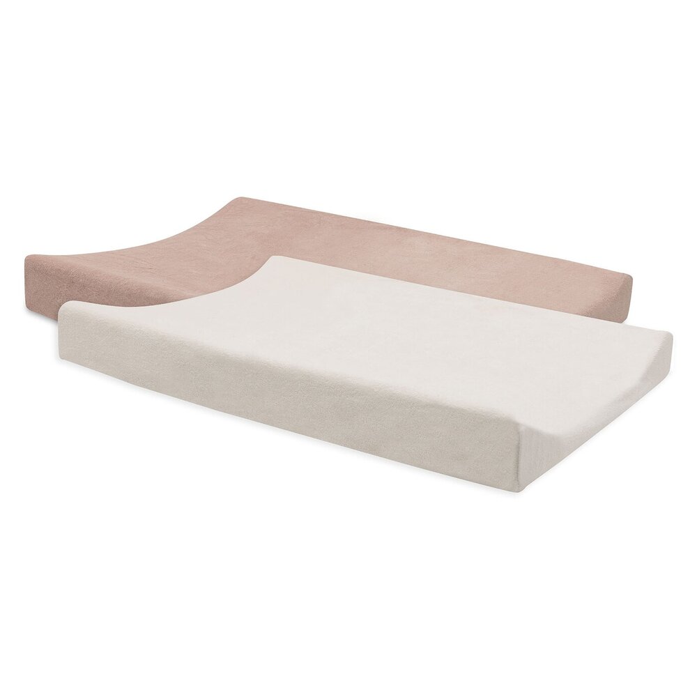 Aankleedkussenhoes Badstof 50x70cm - 2 Stuks Wild Rose Ivory Aankleedkussenhoes Badstof 50x70cm - 2 Stuks Wild Rose Ivory