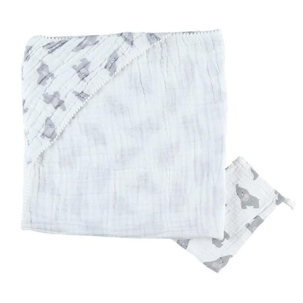 Mix&Match Gris Clair Set De Bain - Moussline Bio grijs
