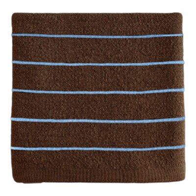 Dekentje Harry dark brown + light blue Dekentje Harry dark brown + light blue