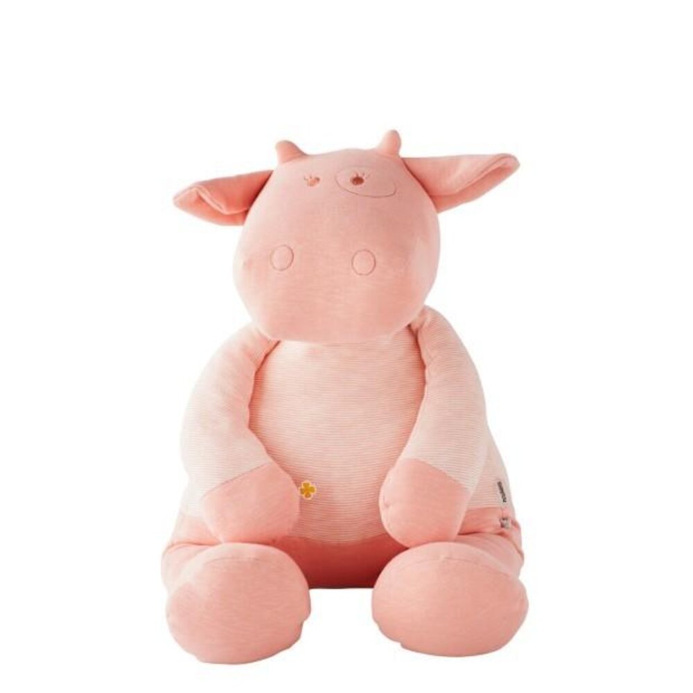 Paco, Nouky & Lola - lola rose peluche large 70cm coton bio roze
