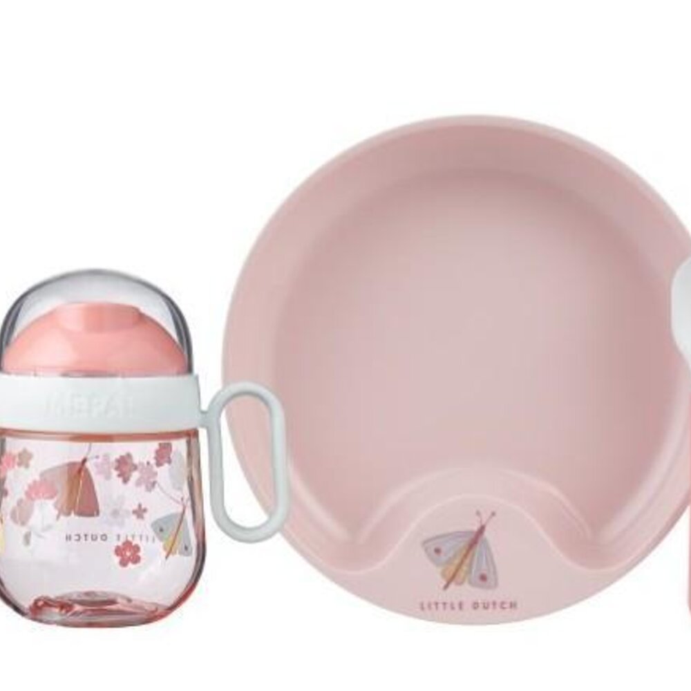Set kinderservies mio 6-delig Flowers & butterflies