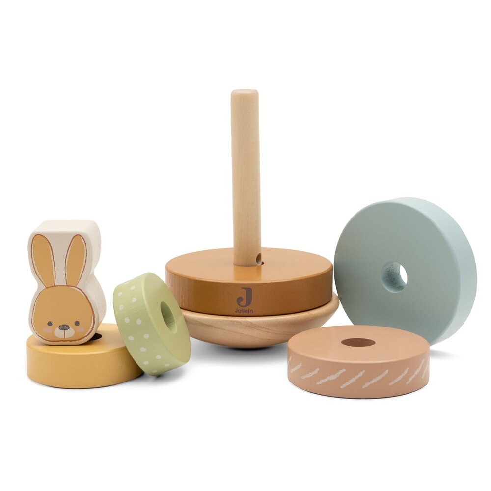 Houten Tuimelstapelaar Bunny Luz Houten Tuimelstapelaar Bunny Luz